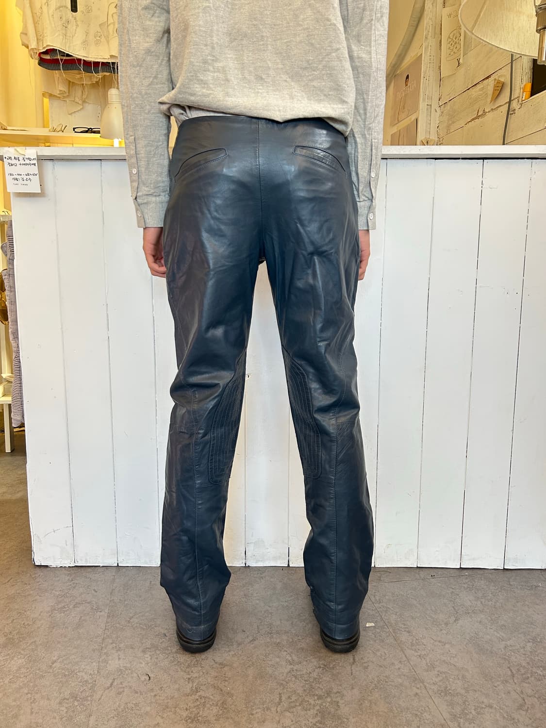 Bally 라이딩 레더팬츠 상품이미지2