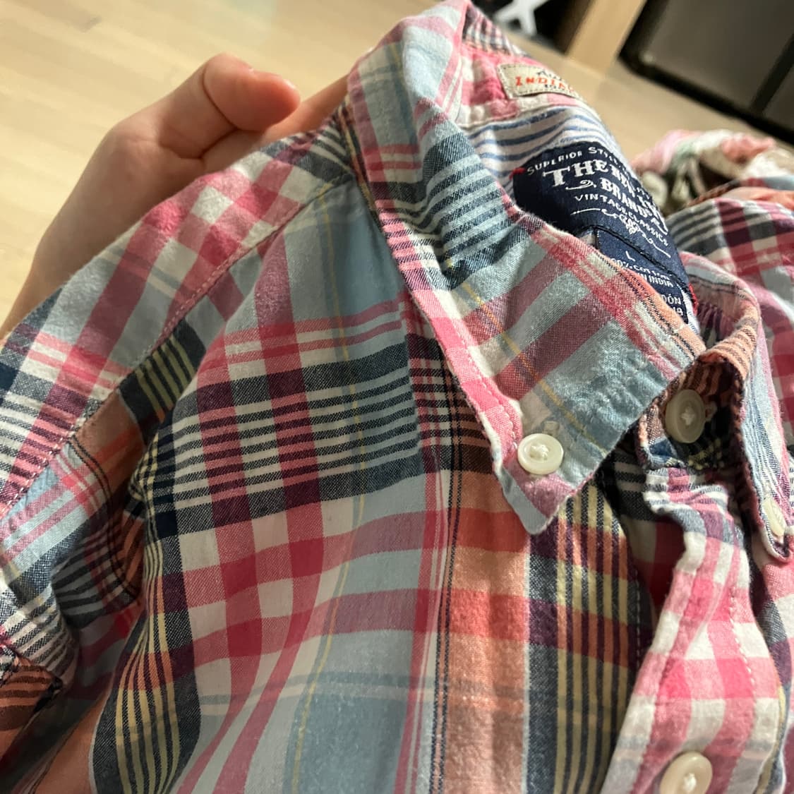 the new ivy 핑크 체크 셔츠 상품이미지6