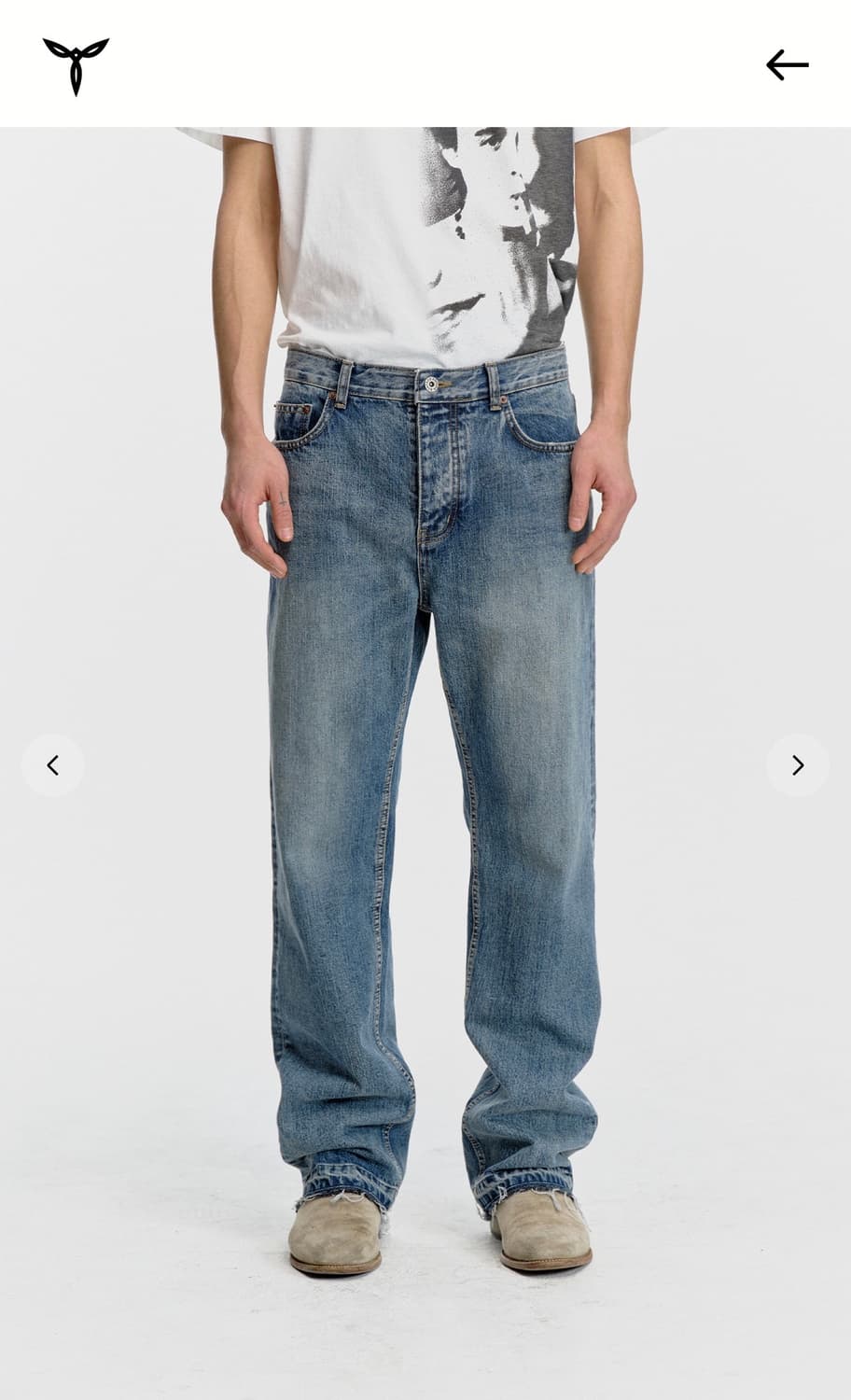 서피스에디션 TORN STRAIGHT 데님 M 상품이미지1