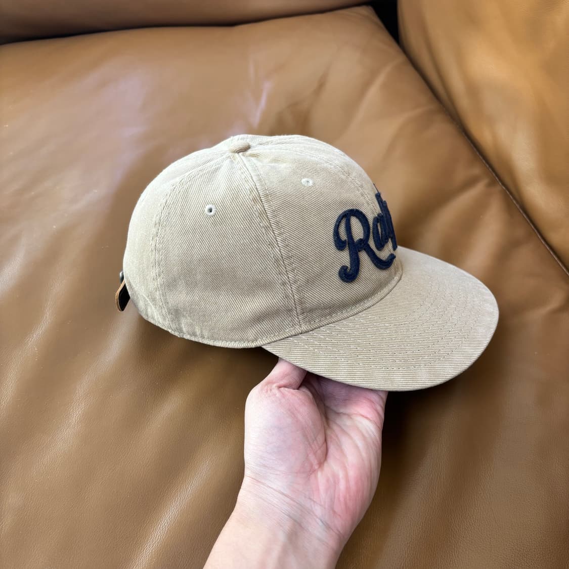 폴로 랄프로렌 볼캡 모자 아플리케 탄 베이지 상품이미지3