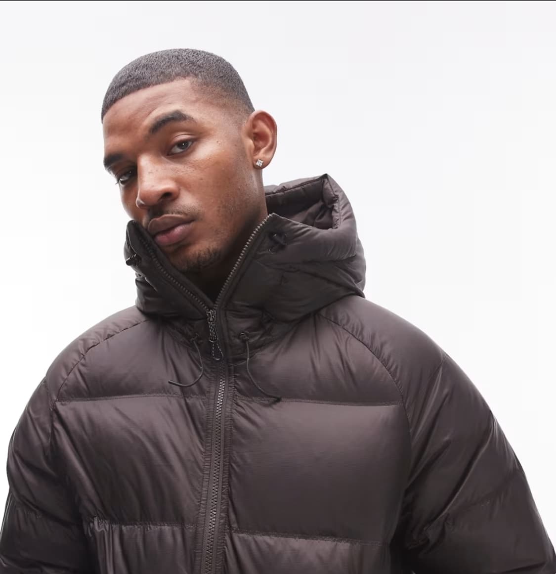 Arket 아르켓 다운 스포티자켓 브라운 L 새상품 상품이미지3