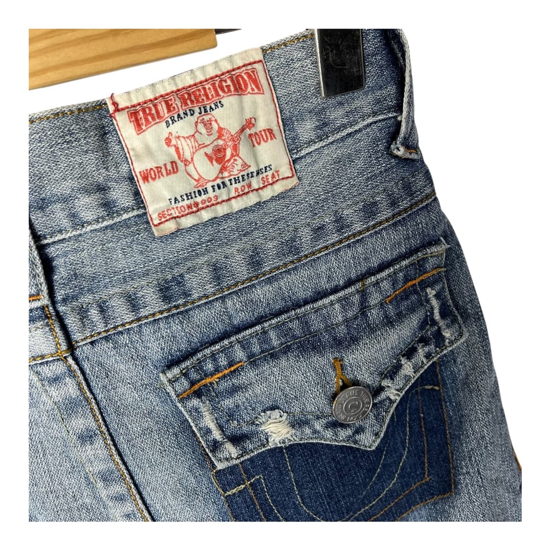 [True Religion] 트루릴리전 데님 미니스커트 상품이미지4