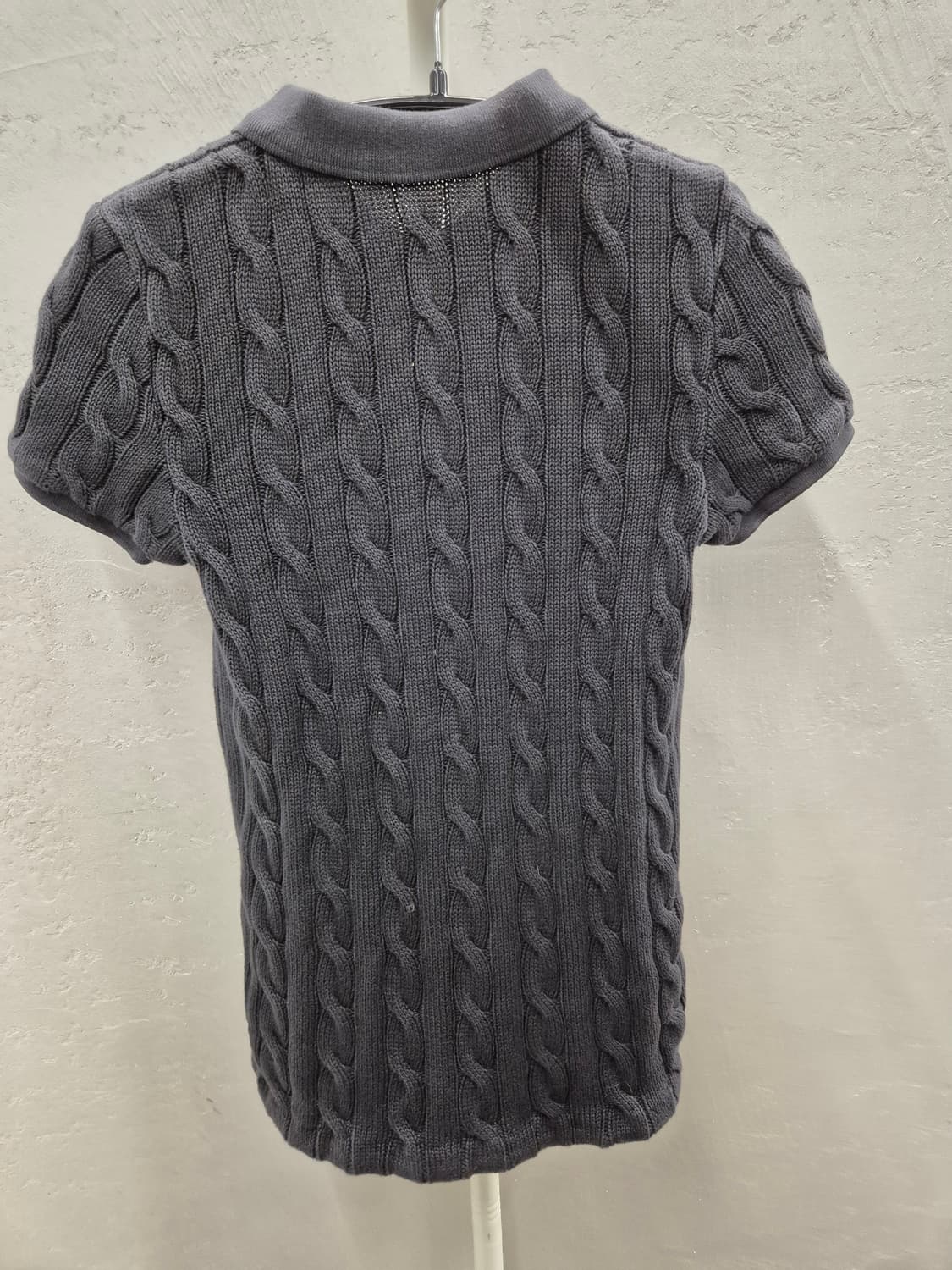 폴로 랄프로렌 케이블 니트 반팔 그레이 S 상품이미지3