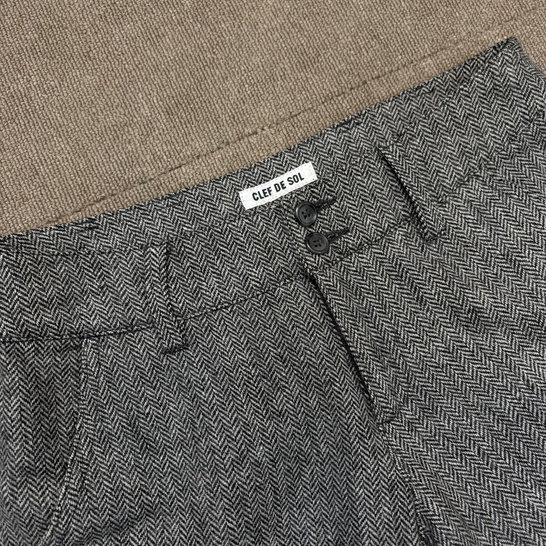 CLEF DE SOL japan 헤링본 하프팬츠  상품이미지2