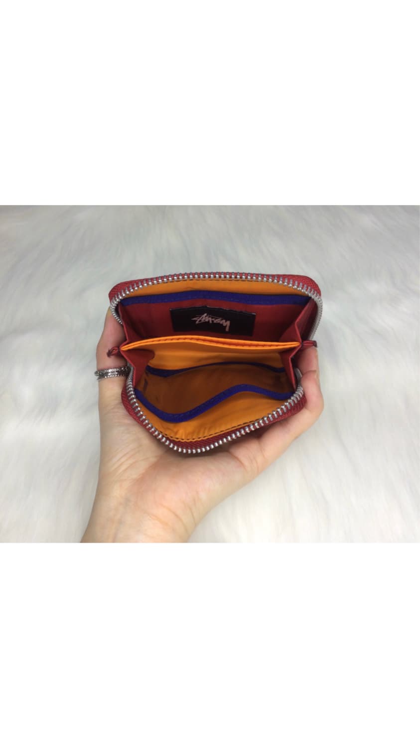 Porter 포터 x 스투시 콜라보 레드 지갑 상품이미지7