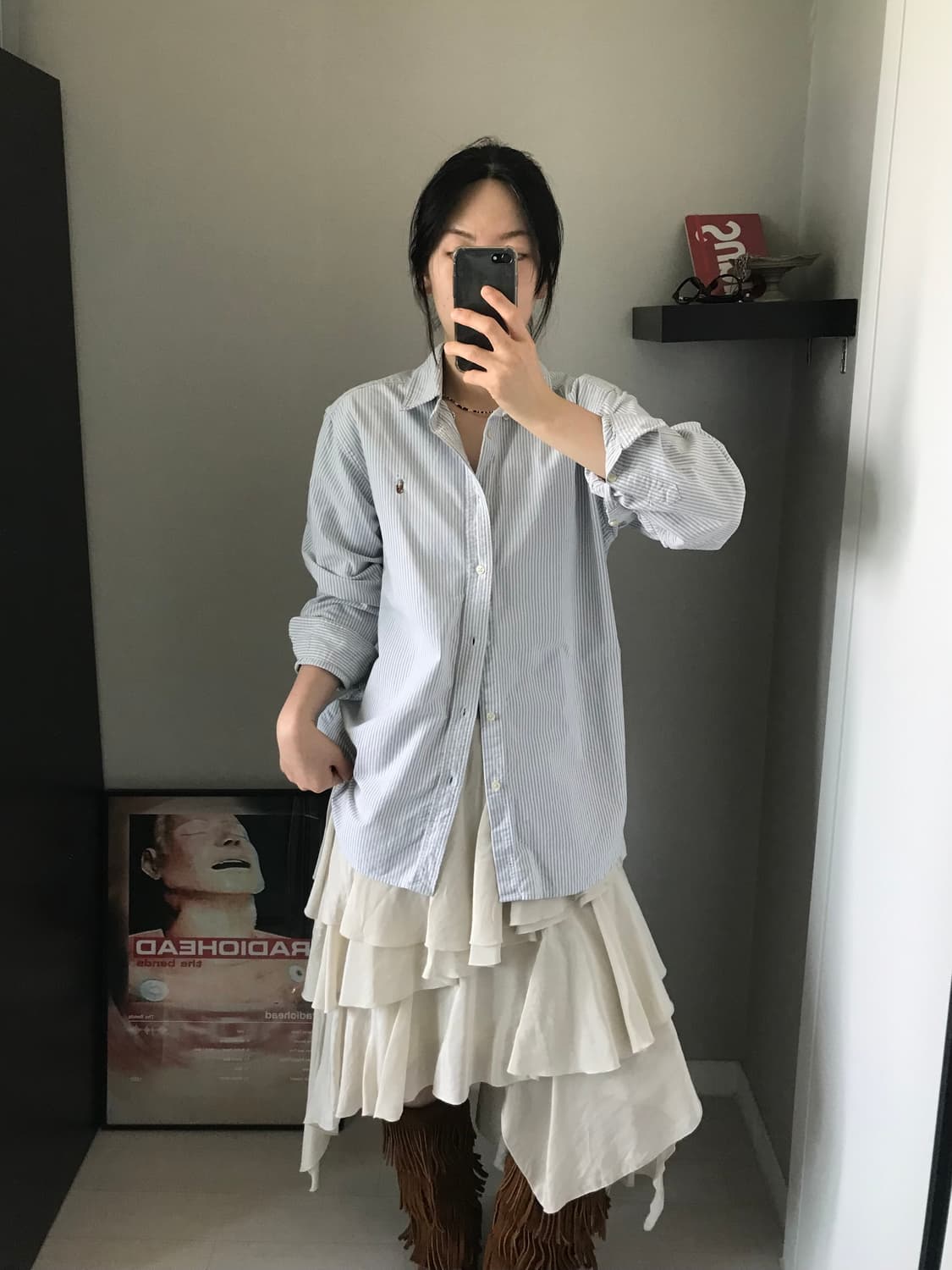 폴로 랄프로렌 포니 로고 스트라이프 셔츠 상품이미지3