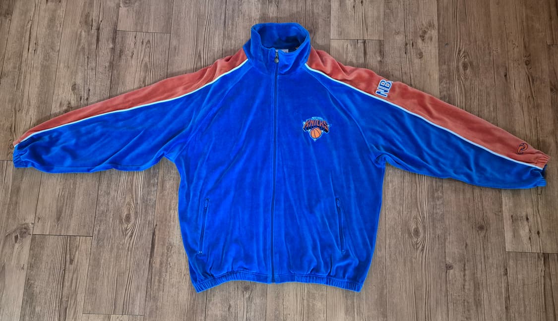 유니크 스포츠 NBA 뉴욕 닉스 벨루어(벨벳) 트랙자켓 상품이미지2