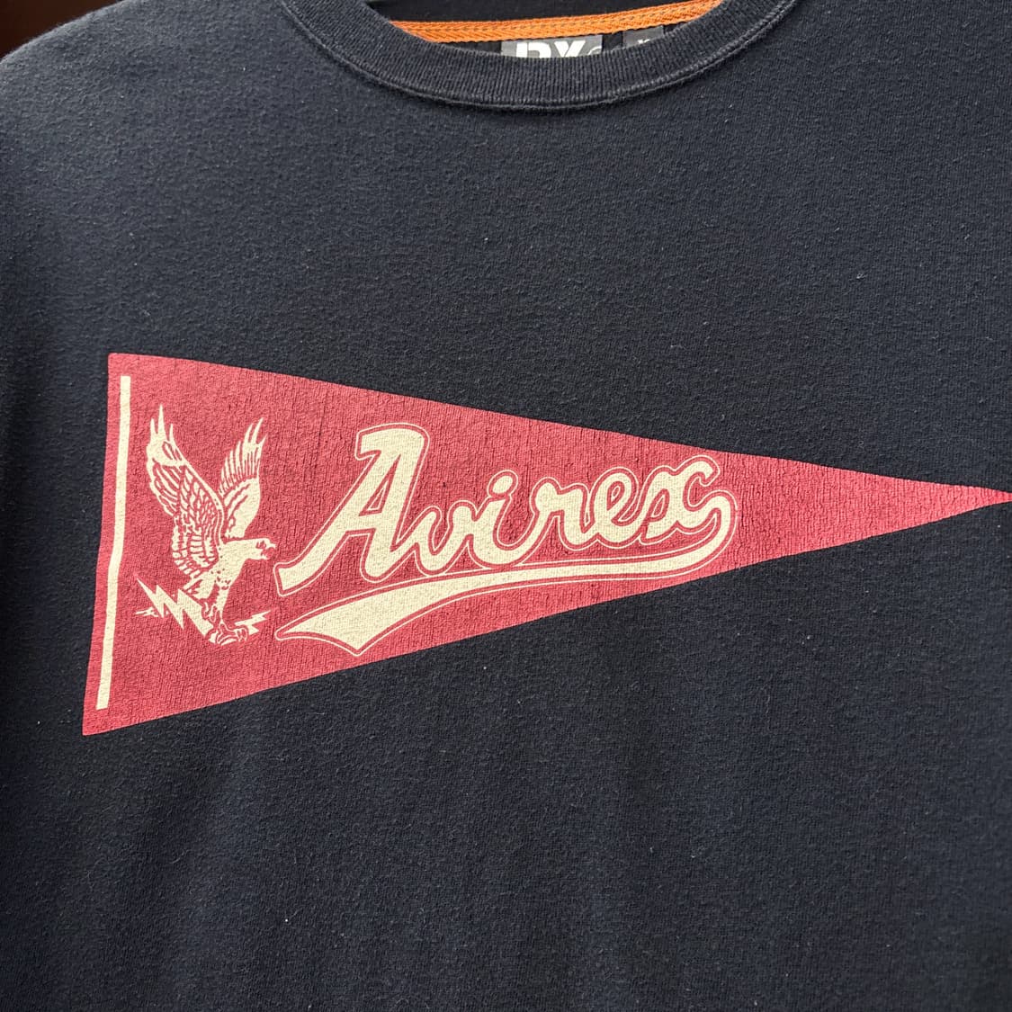 00s 아비렉스 P.X 아카이브 OG라벨 이글 프린팅 롱슬리브 N1264 상품이미지5