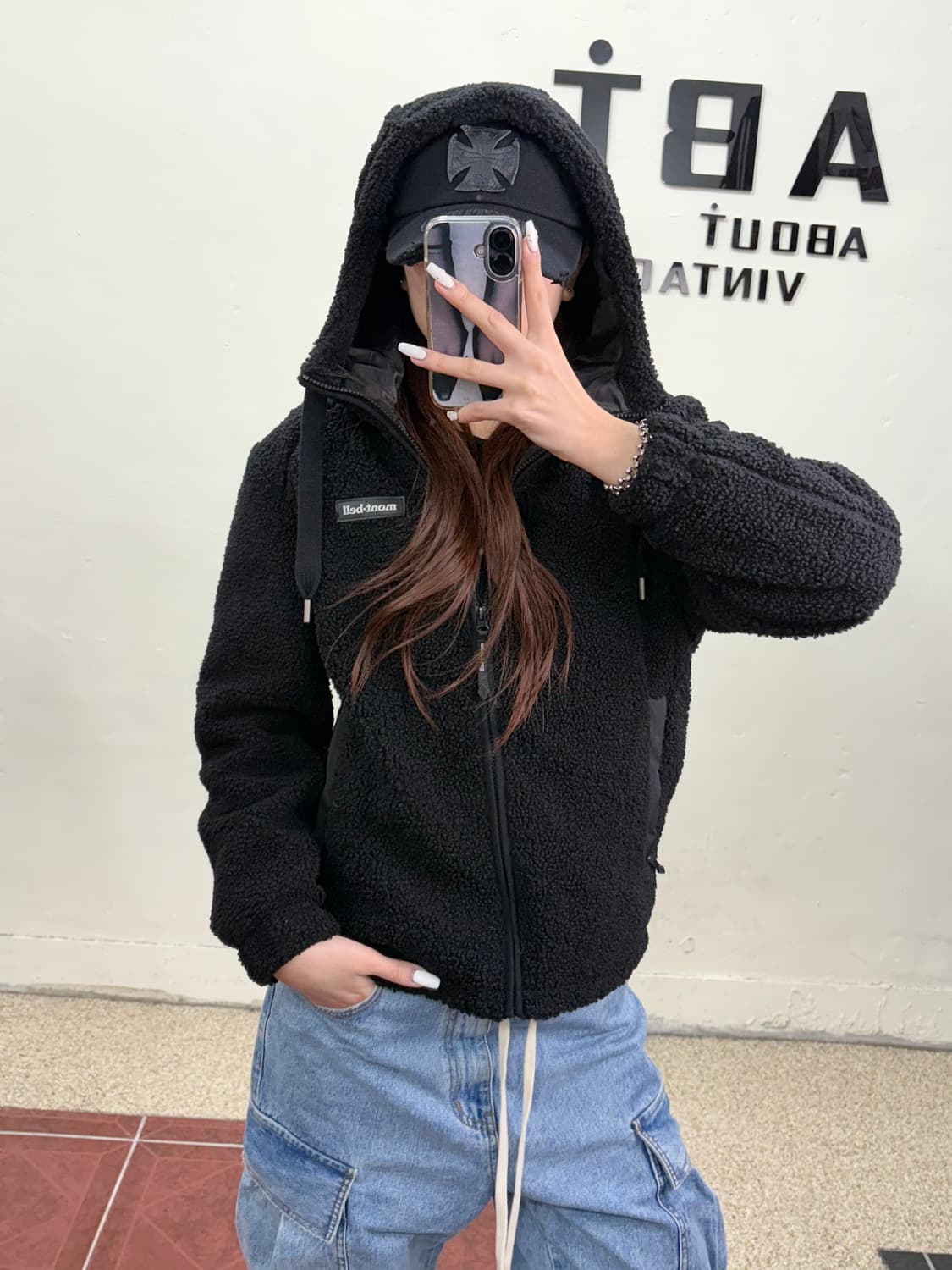 몽벨 후리스 후드 집업 상품이미지1