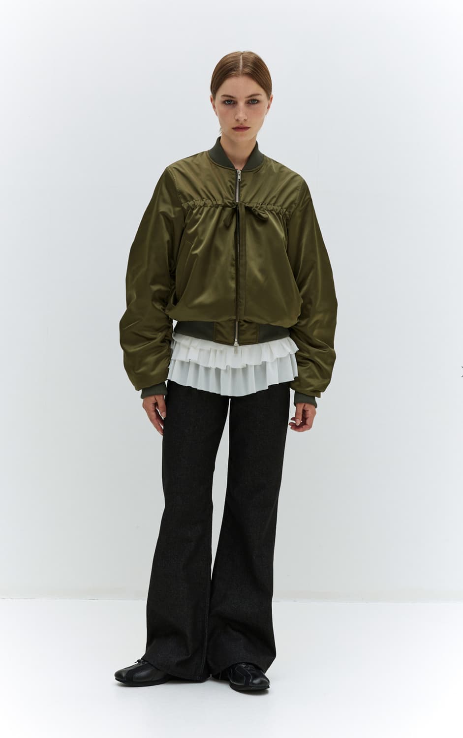 부츠컷 데님 팬츠 (블랙) 상품이미지2