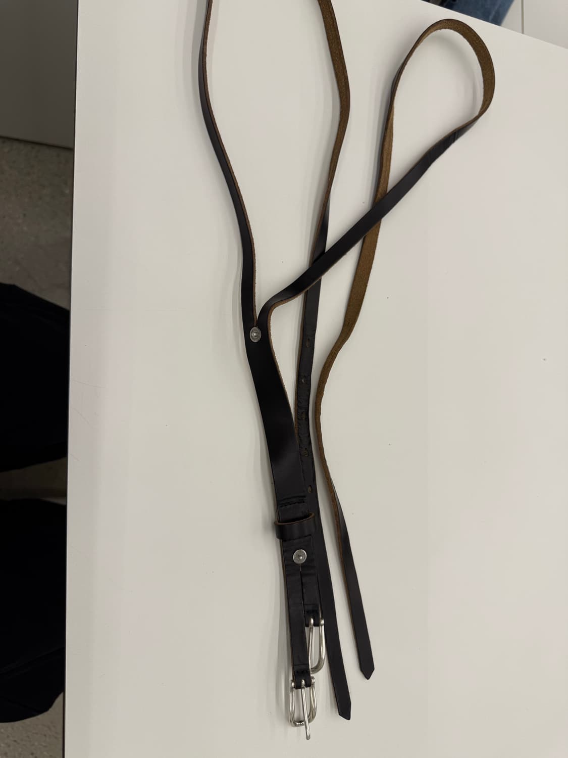 아워레가시 투텅 벨트 90 블랙 상품이미지4