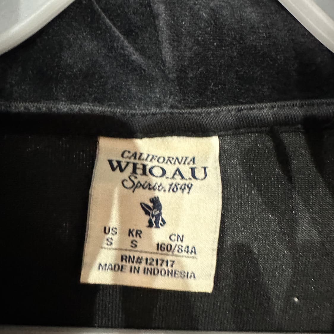 후아유 벨벳 후드집업 여성S 상품이미지3