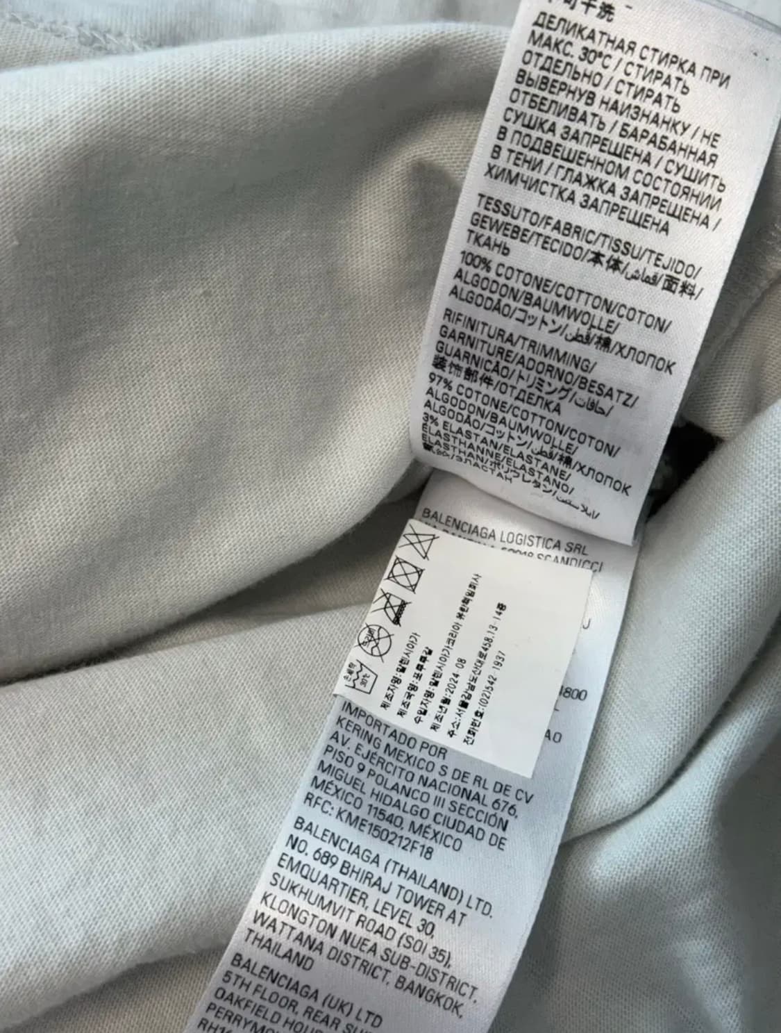 (4) 발렌시아가 오프화이트 AI 메탈 그래피티 티셔츠 롱슬리브 상품이미지5