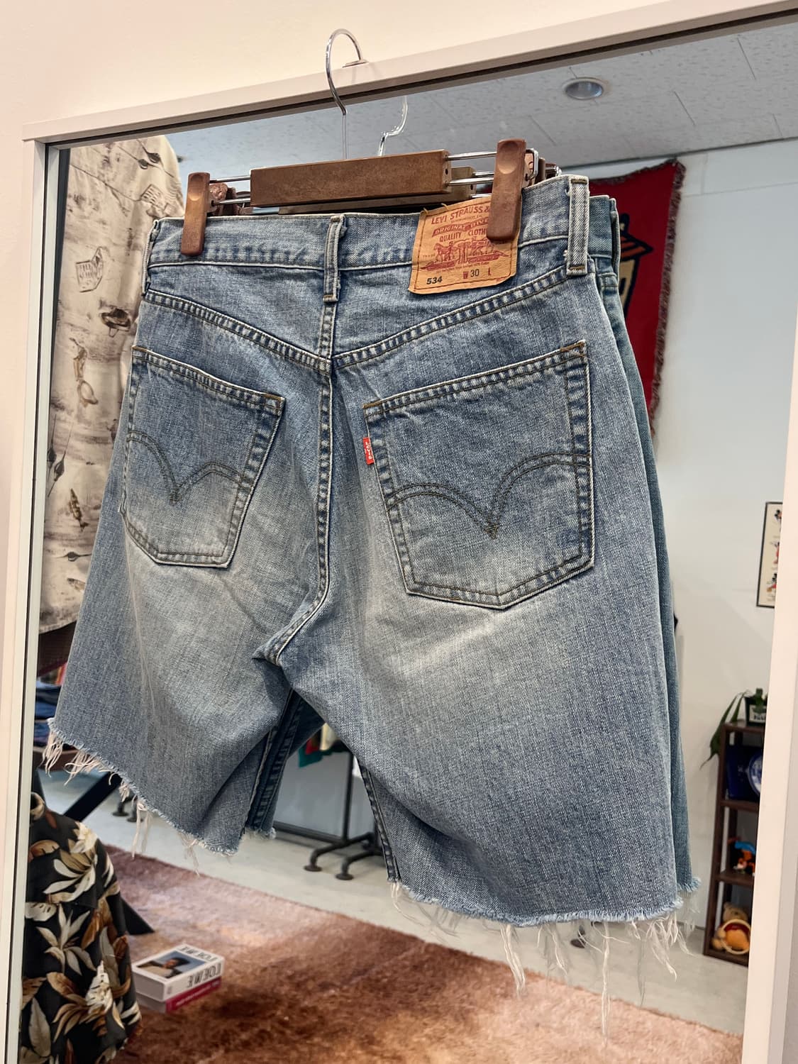 00s Levis 리바이스 534 컷오프 데님 쇼츠 팬츠 (30inch) 상품이미지4