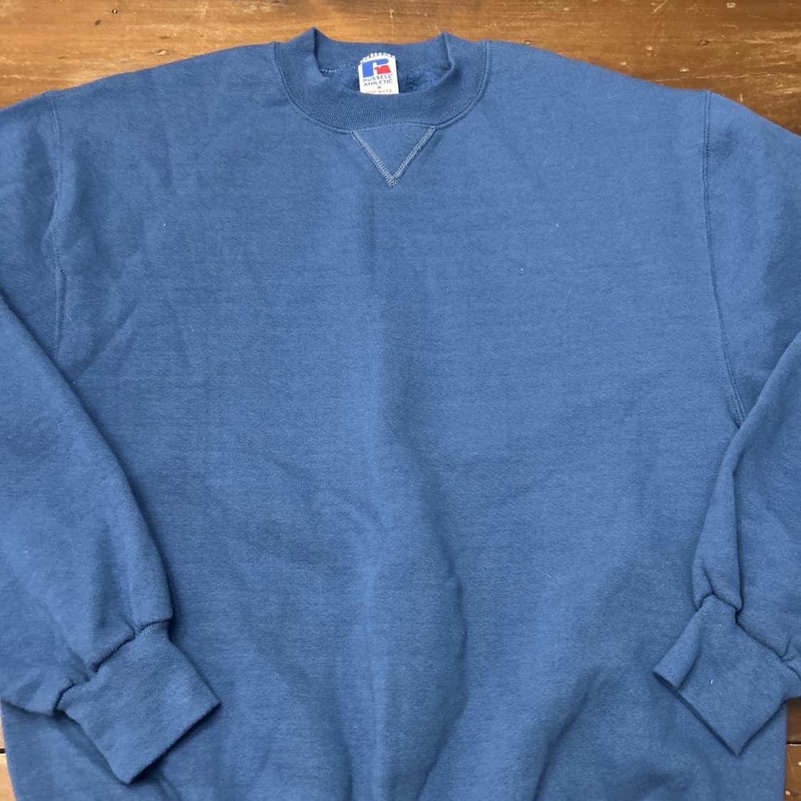 러셀 애슬레틱 스웻 셔츠 맨투맨 솔리드 블루 상품이미지2