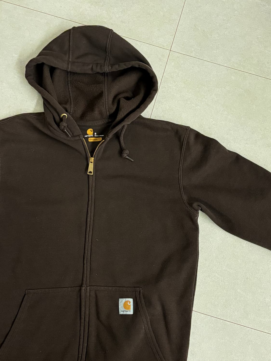 칼하트 브라운 후드집업 상품이미지1