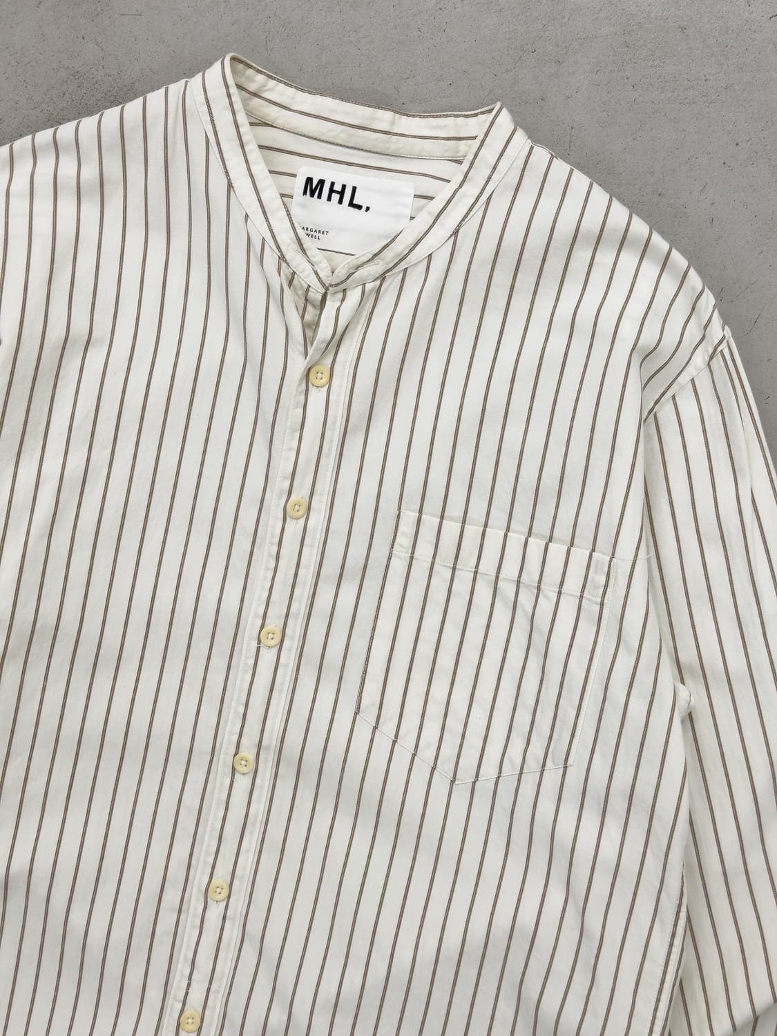 마가렛호웰 스트라이프 헨리넥 셔츠 상품이미지2