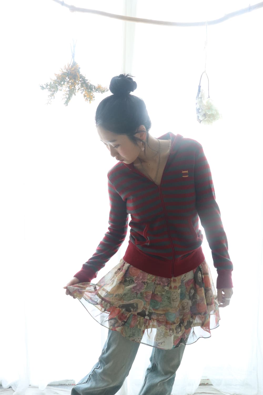 [Hysteric Glamour] Border Hoodie (새상품) 상품이미지3