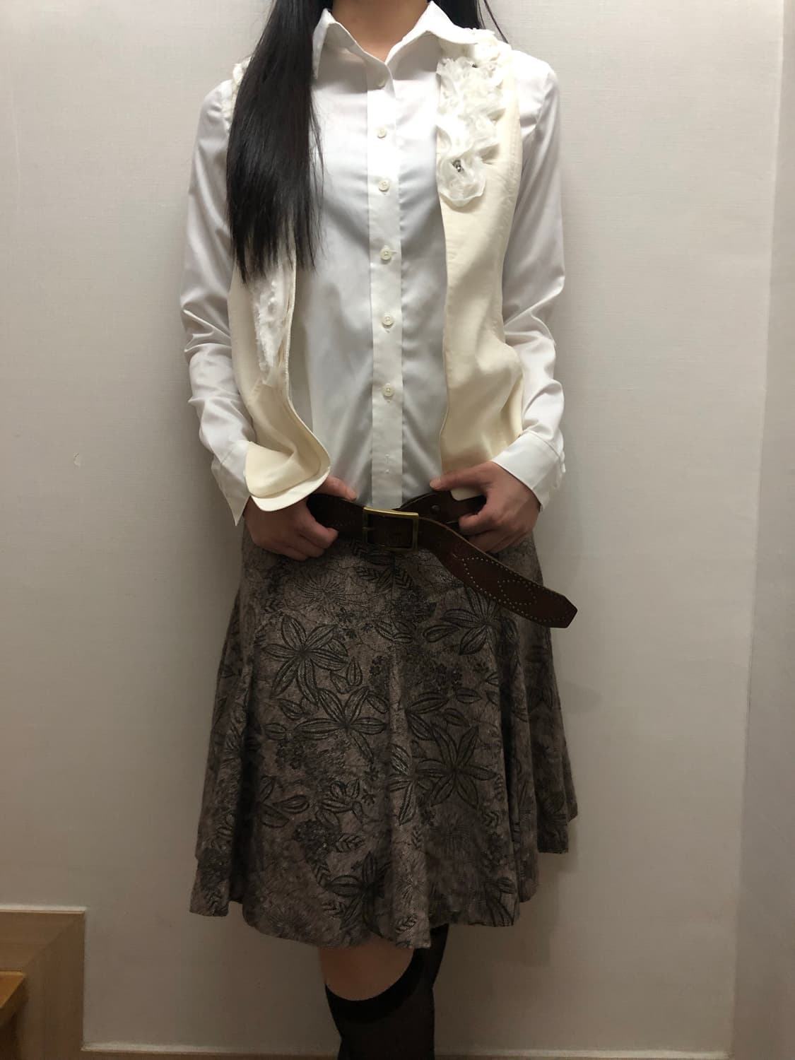 빈티지 아이보리 플라워 베스트 상품이미지8