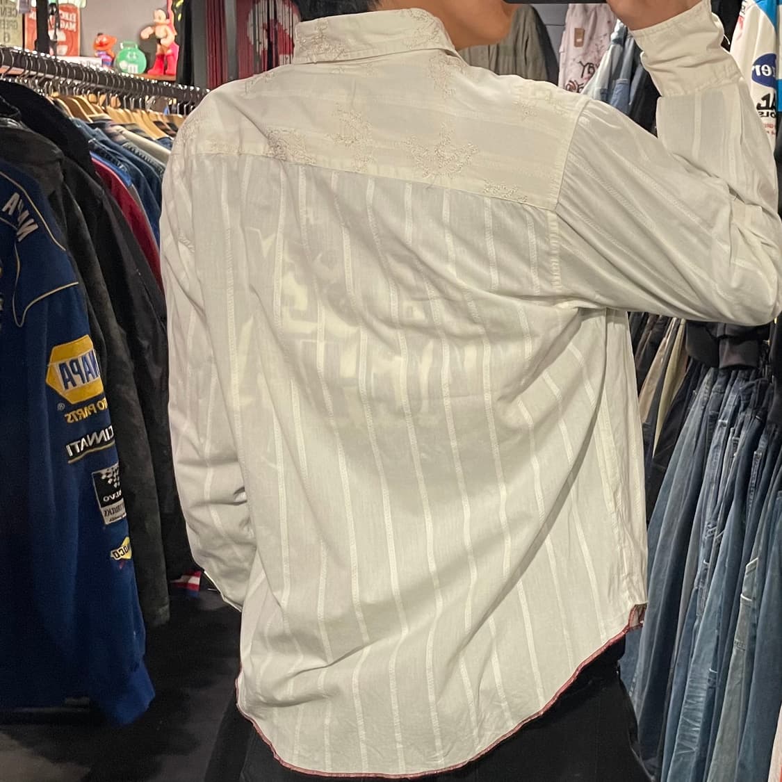 [IM] vintage 화이트 자수  셔츠 상품이미지7