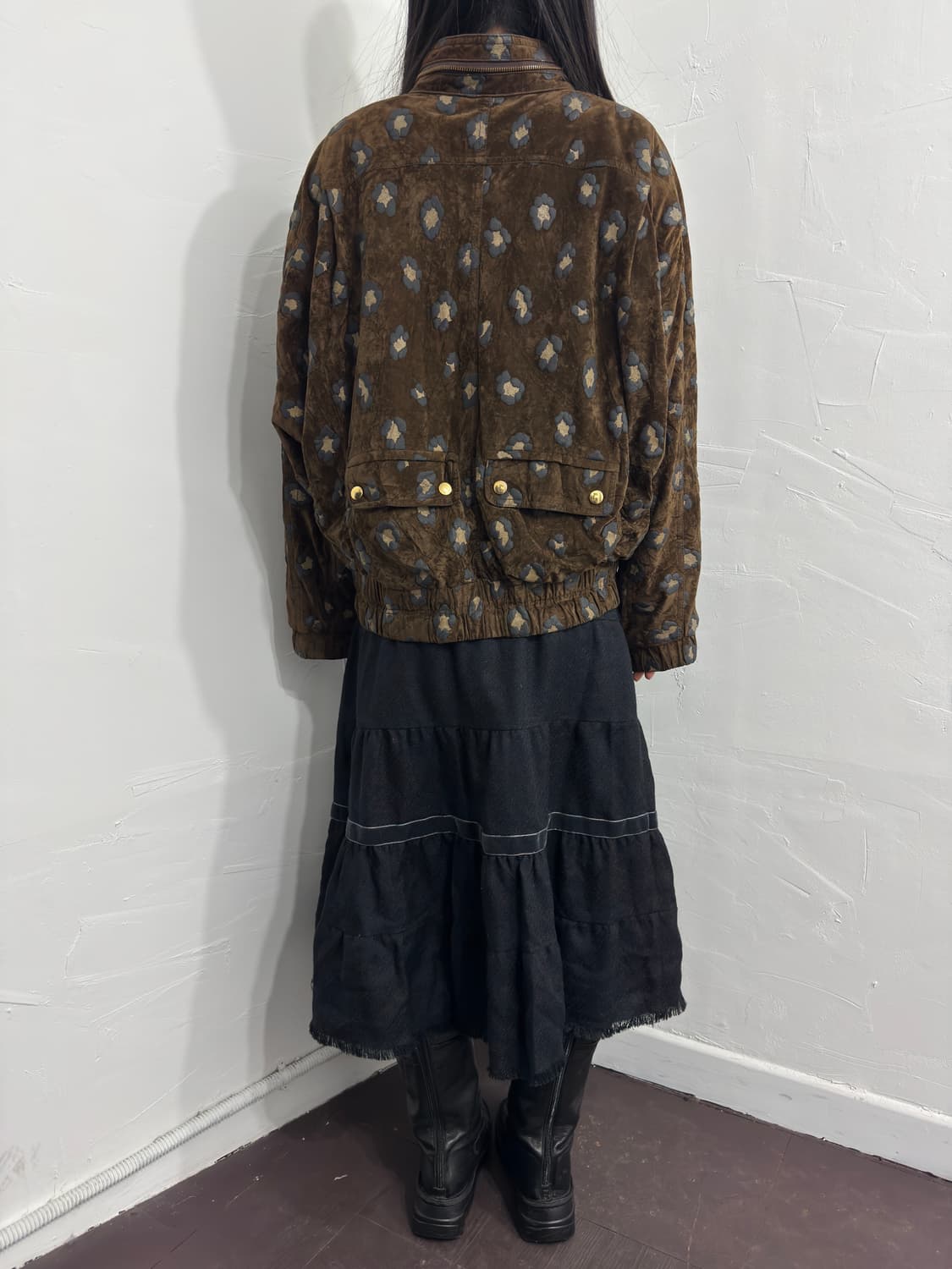 leopard suede bomber jacket 상품이미지6