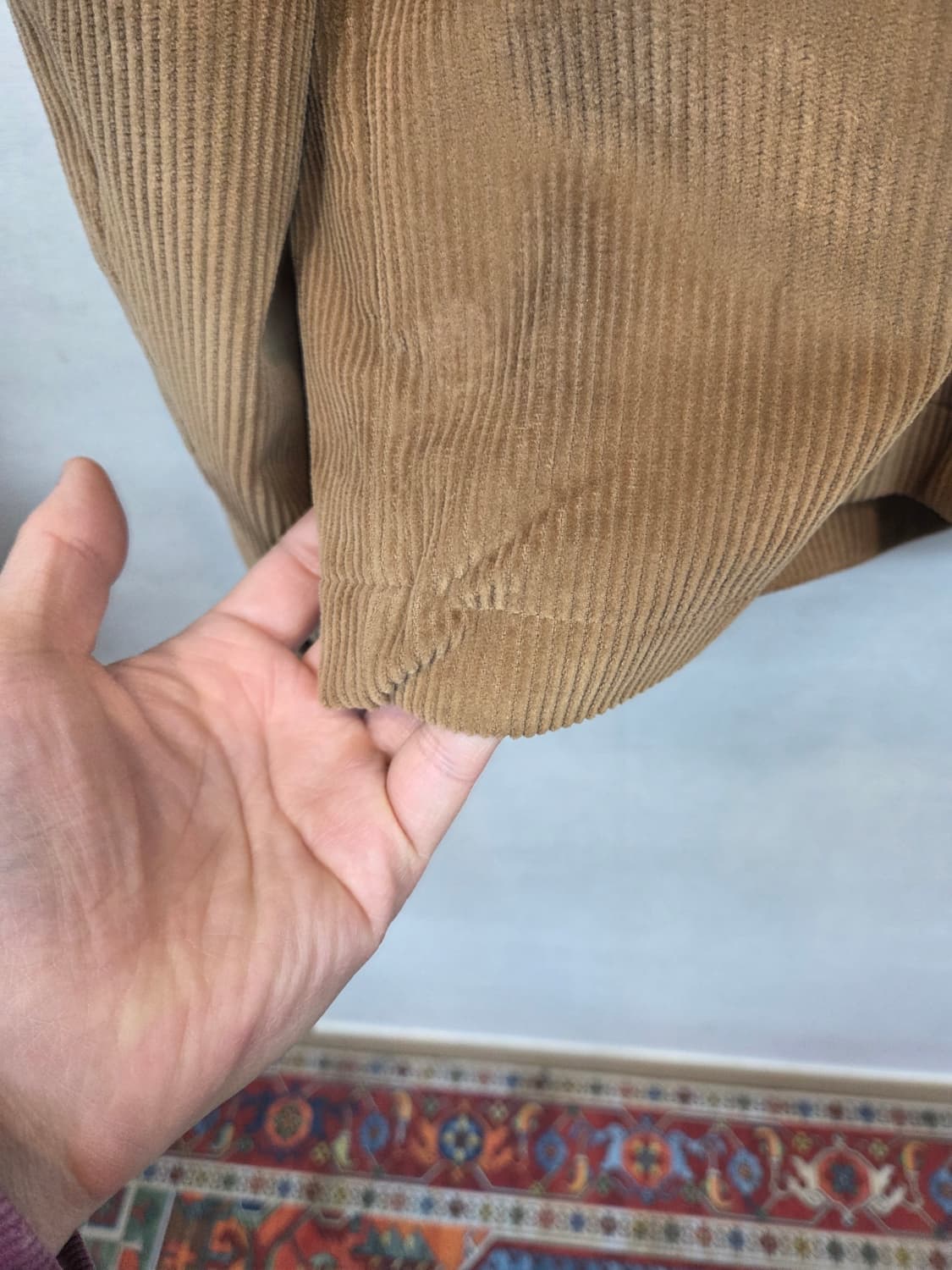 수아레 코듀로이 미니멀 자켓 m 카라멜 상품이미지6