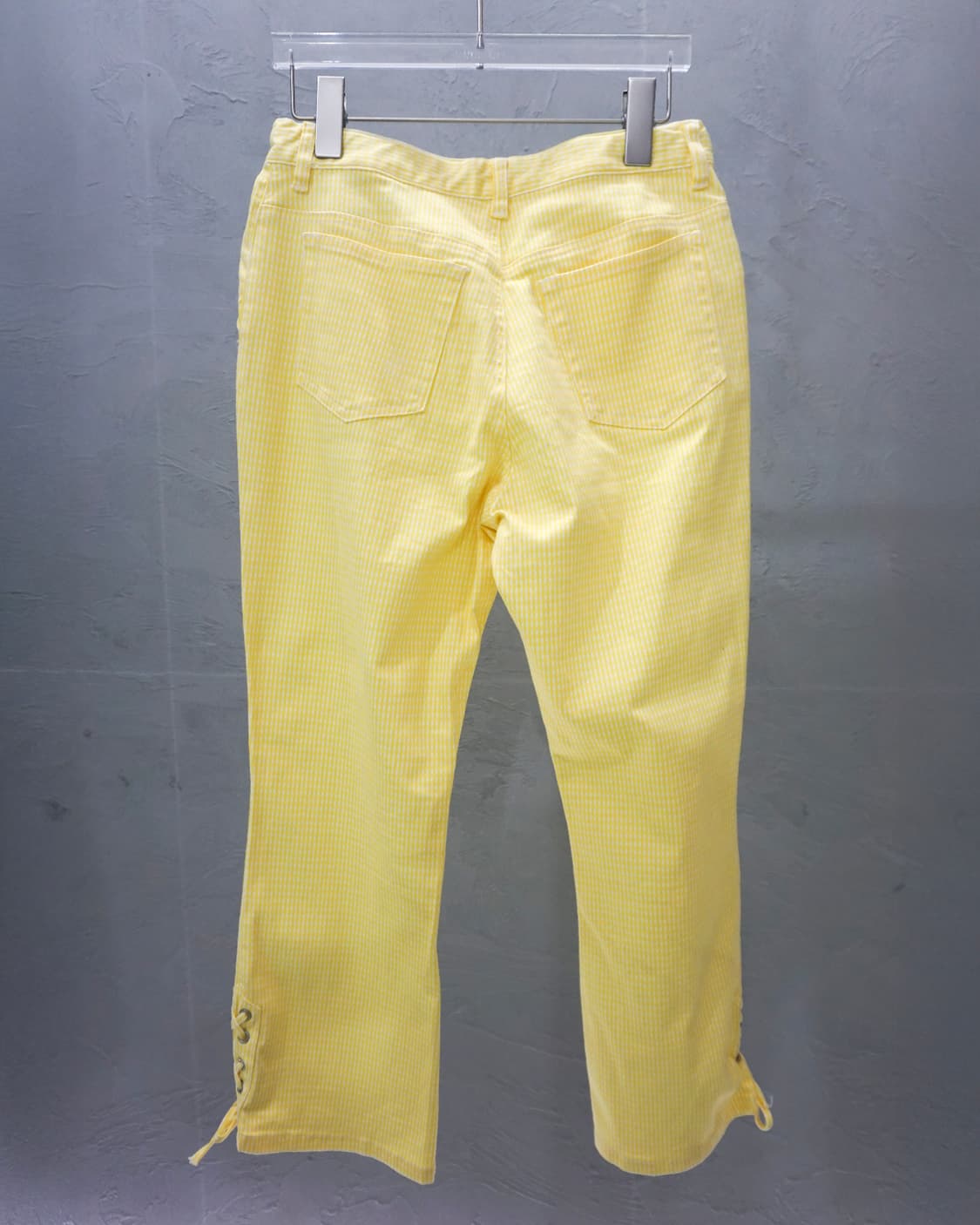 SASARI 옐로우 체크팬츠  상품이미지2