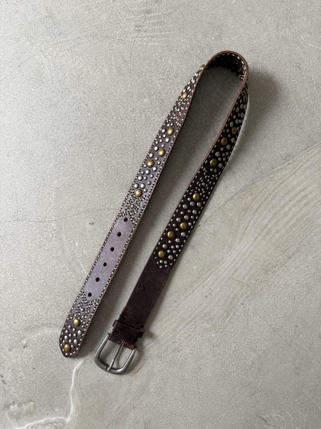 Vintage Studded Western Leather Belt 상품이미지3