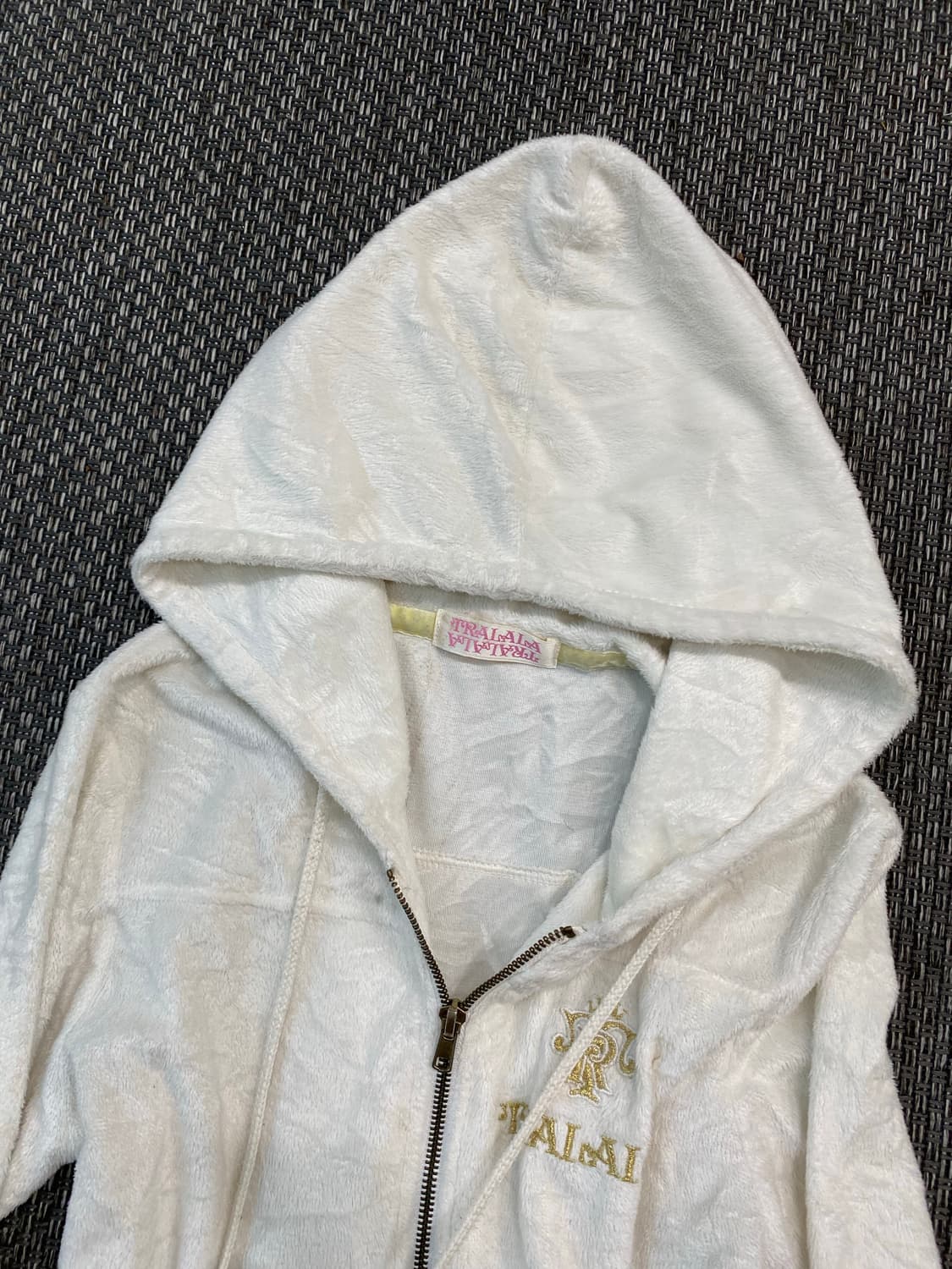 [Tralala]Gal Mood White Hoodie Zip Up 상품이미지5