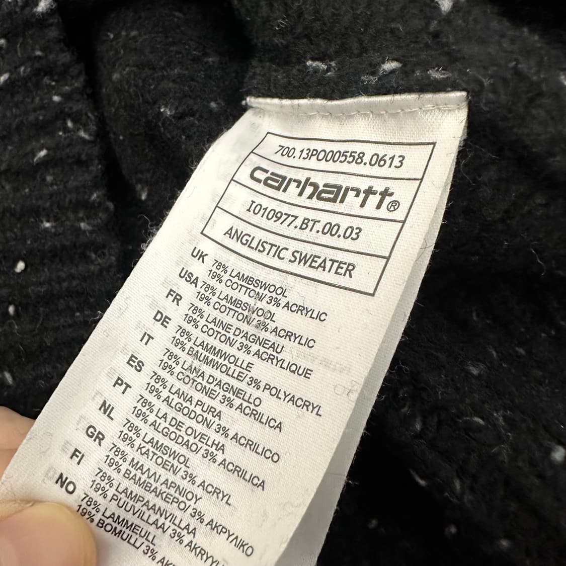 carhartt 칼하트 램스울 여성 니트 블랙 M 상품이미지9