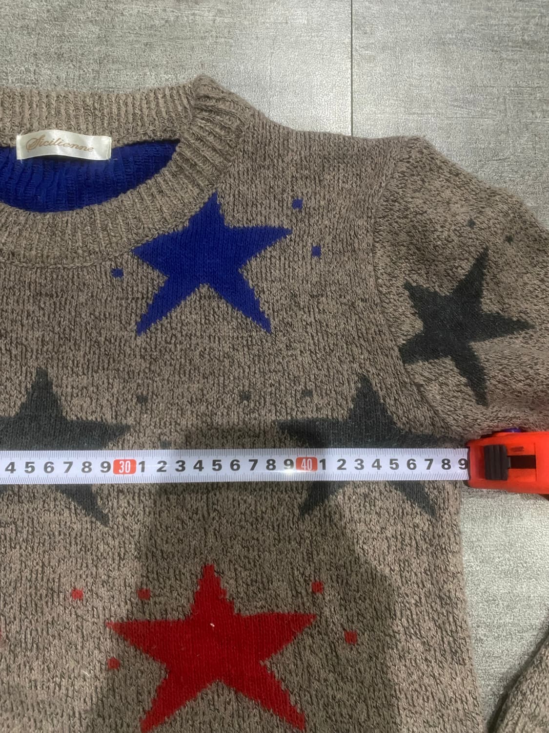 일본빈티지 Elicilenne 핀터깔y2k 락펑크 별스타 니트스웨터 상품이미지3