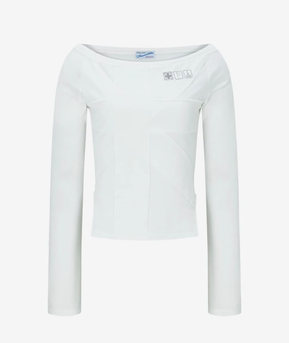 Maddie Union Jack Long Sleeve Top white 상품이미지2