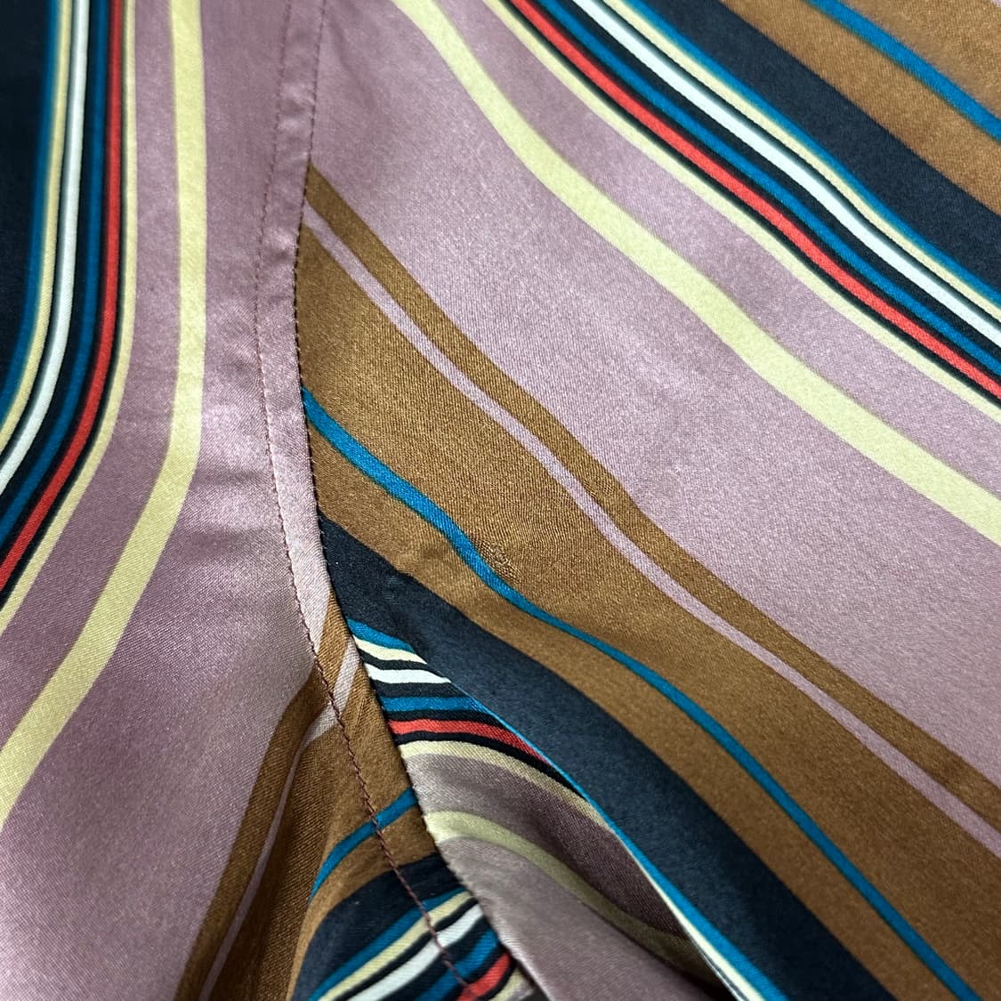 아페쎄 프랑스 정품 실크 스트라이프 셔츠 상품이미지4