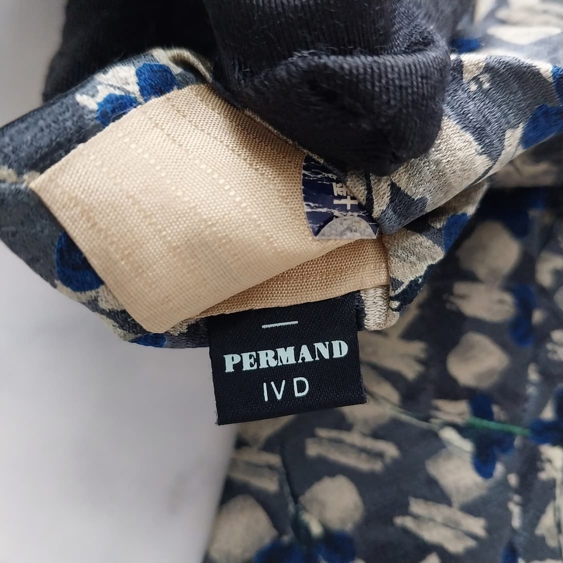 니노 세루티 실크 네이비 플라워 패턴 넥타이 9.3cm A등급 K1212 상품이미지9