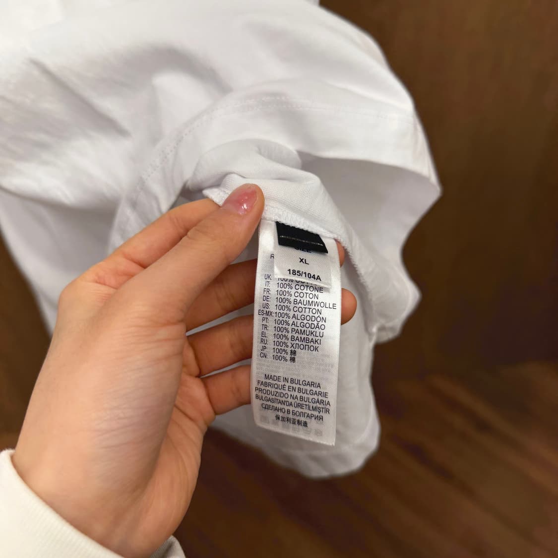 디젤 코튼 라운드넥 반팔 티셔츠 포켓 로고 패치 디테일 화이트 상품이미지8