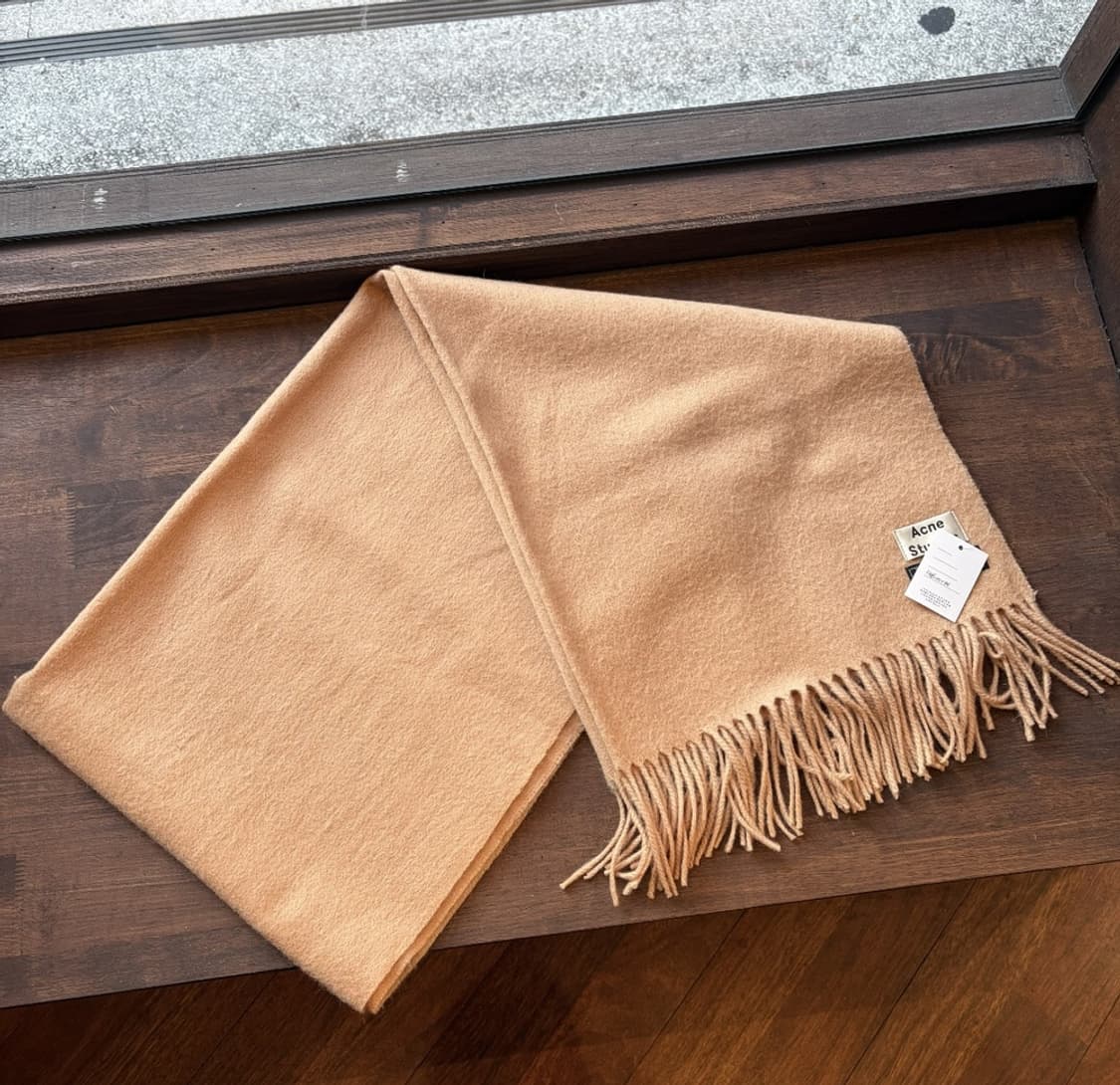 15379 - 아크네 스튜디오 베이지 울 머플러 (버진 울 100%) 상품이미지4