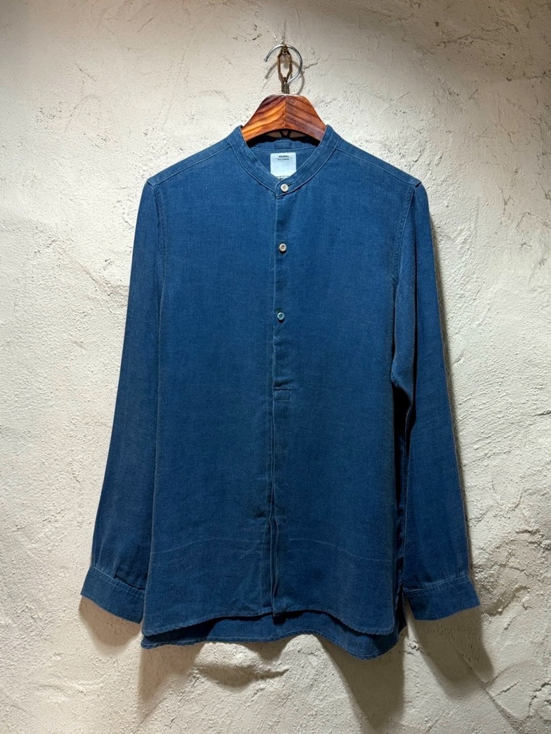 VISVIM 비즈빔 인디고 린넨 헨리넥 셔츠 상품이미지2