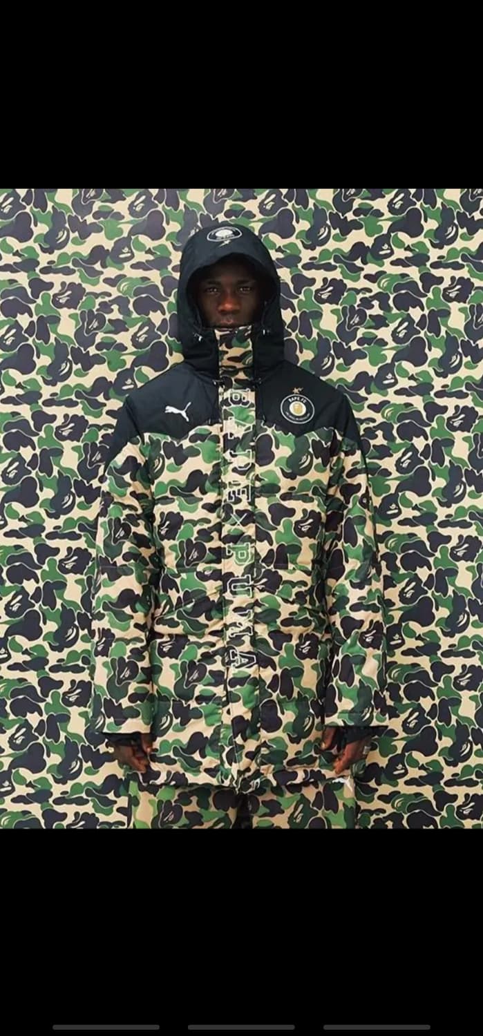 베이프 푸마 녹계 패딩 M 상품이미지7