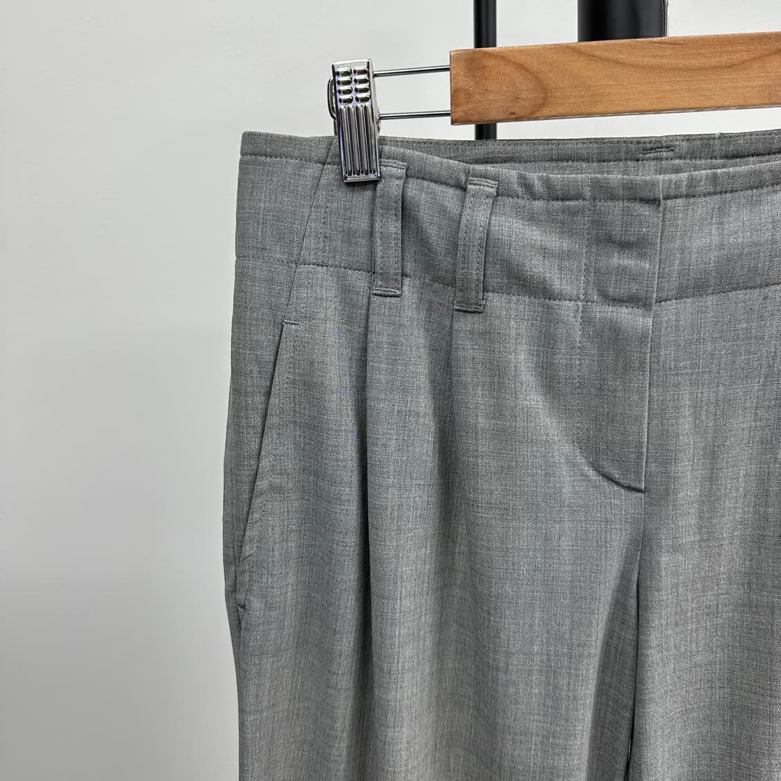 띠어리 플리츠 와이드 슬랙스 상품이미지3