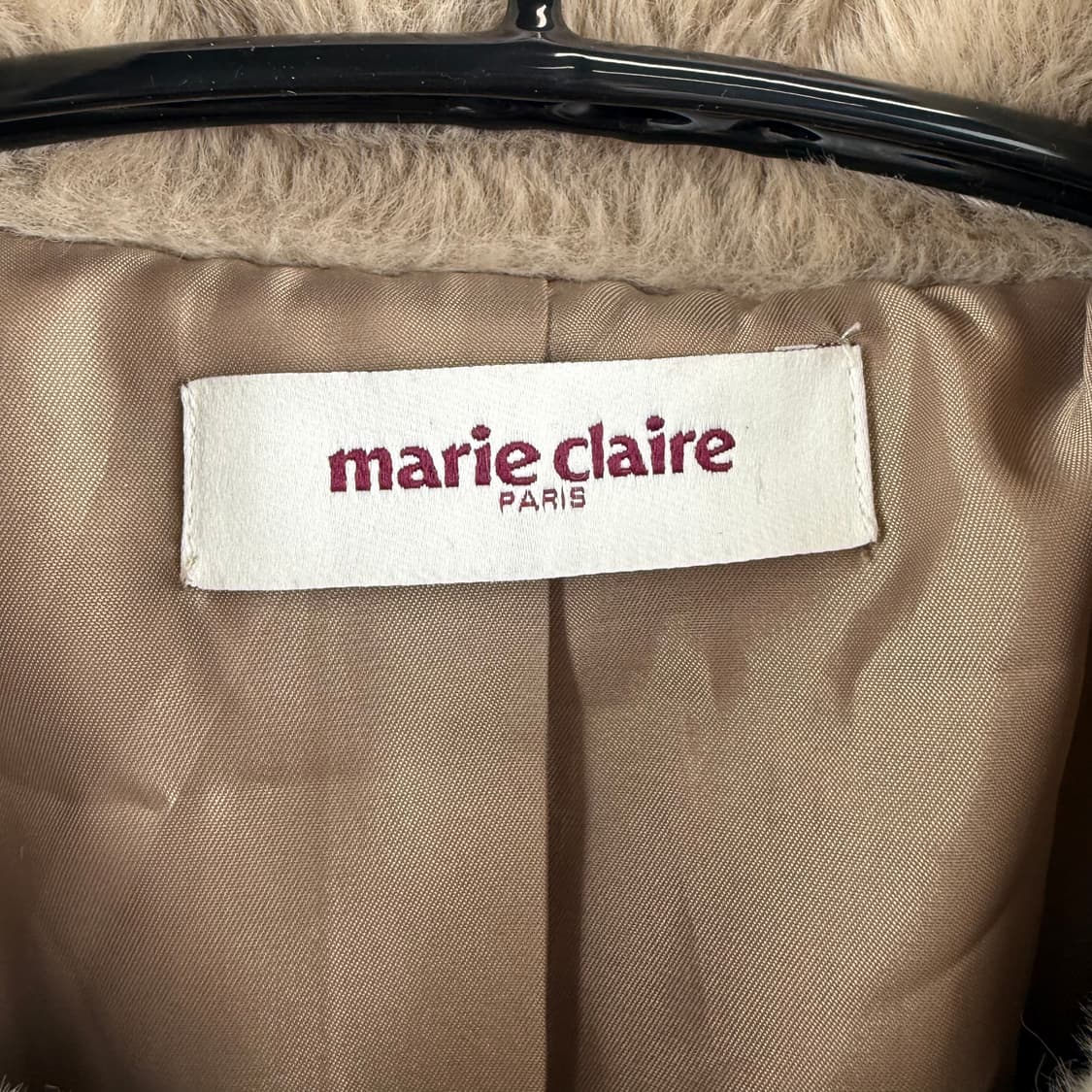 (160) 마리끌레르 퍼 자켓 베이지 상품이미지3