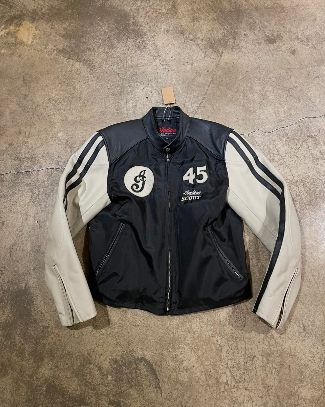 Indian motorcycle 소가죽 레이싱 자켓(B5180) 상품이미지1