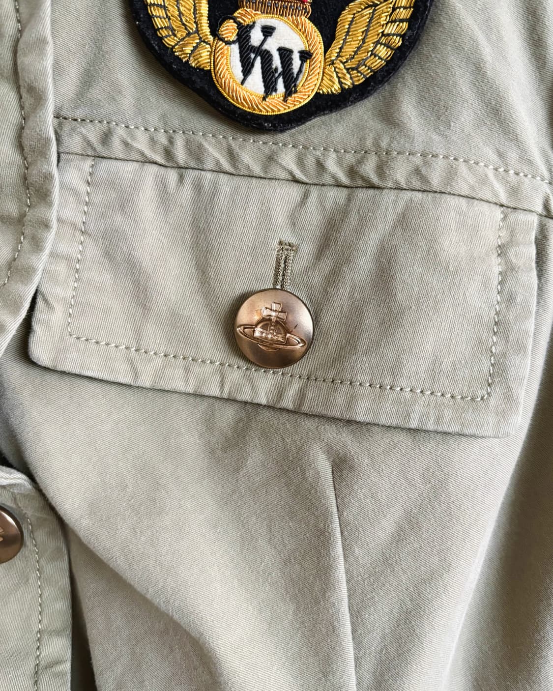 비비안웨스트우드 언밸런스 버튼 밀리터리 코트 상품이미지7