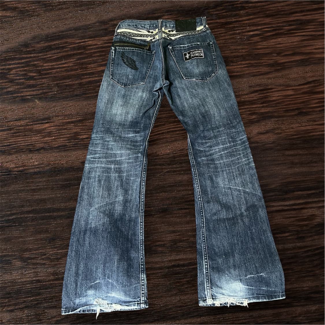 Japanese vintage flare denim pants 상품이미지2