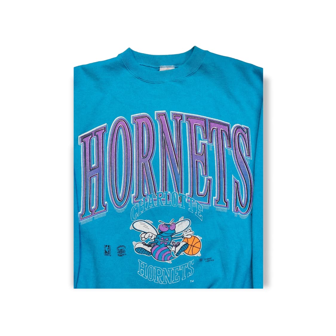 90's NBA 샬롯 호네츠 오피셜 스웻셔츠 (USA) 상품이미지3