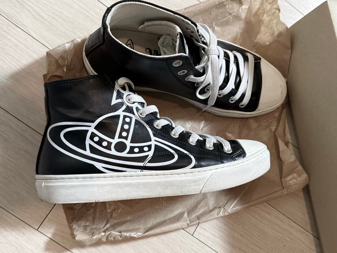 비비안웨스트우드 플림솔 하이탑 스니커즈 38 상품이미지5