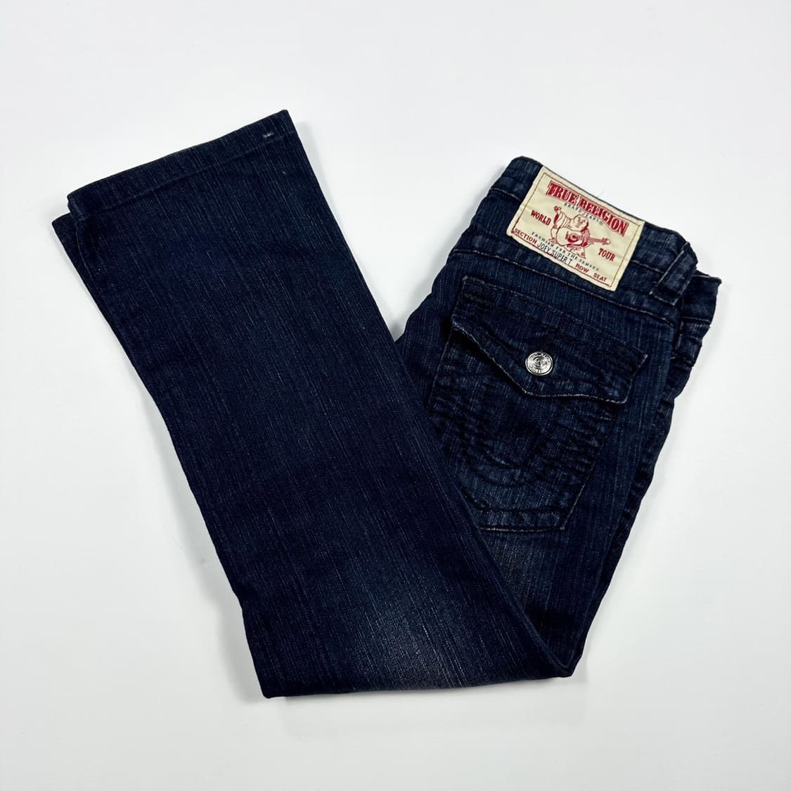 트루릴리전 USA 부츠컷 로우라이즈 데님 팬츠 (26인치 여성추천) 상품이미지2