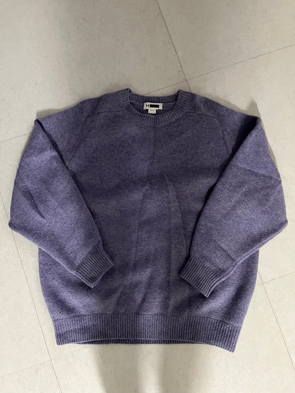 [M] H BEAUTY&YOUTH 벌룬핏 크루넥 니트 상품이미지3