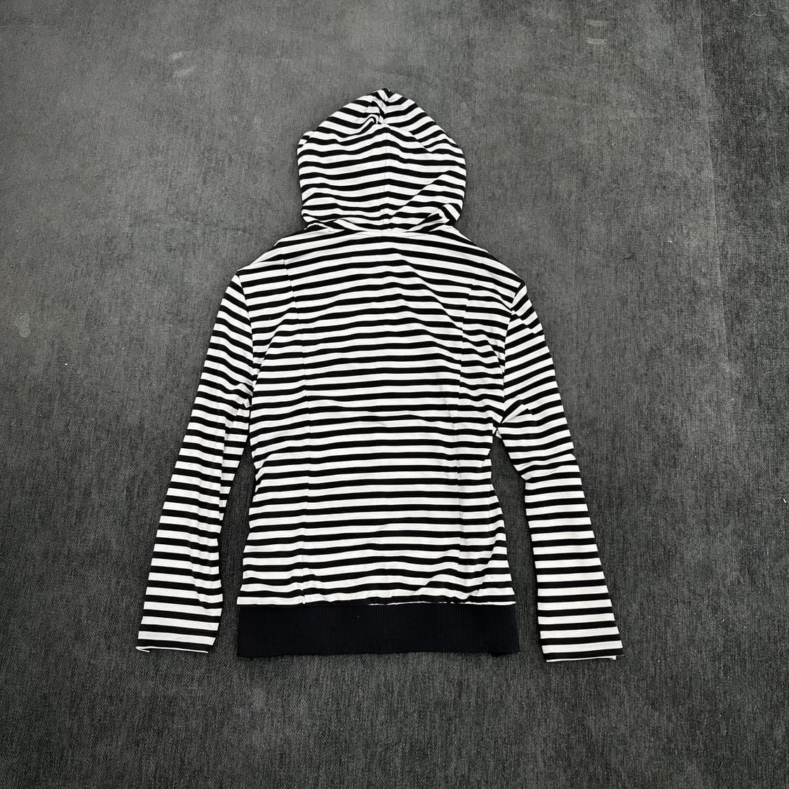 Y2K striped cubic detail hoodie 상품이미지4