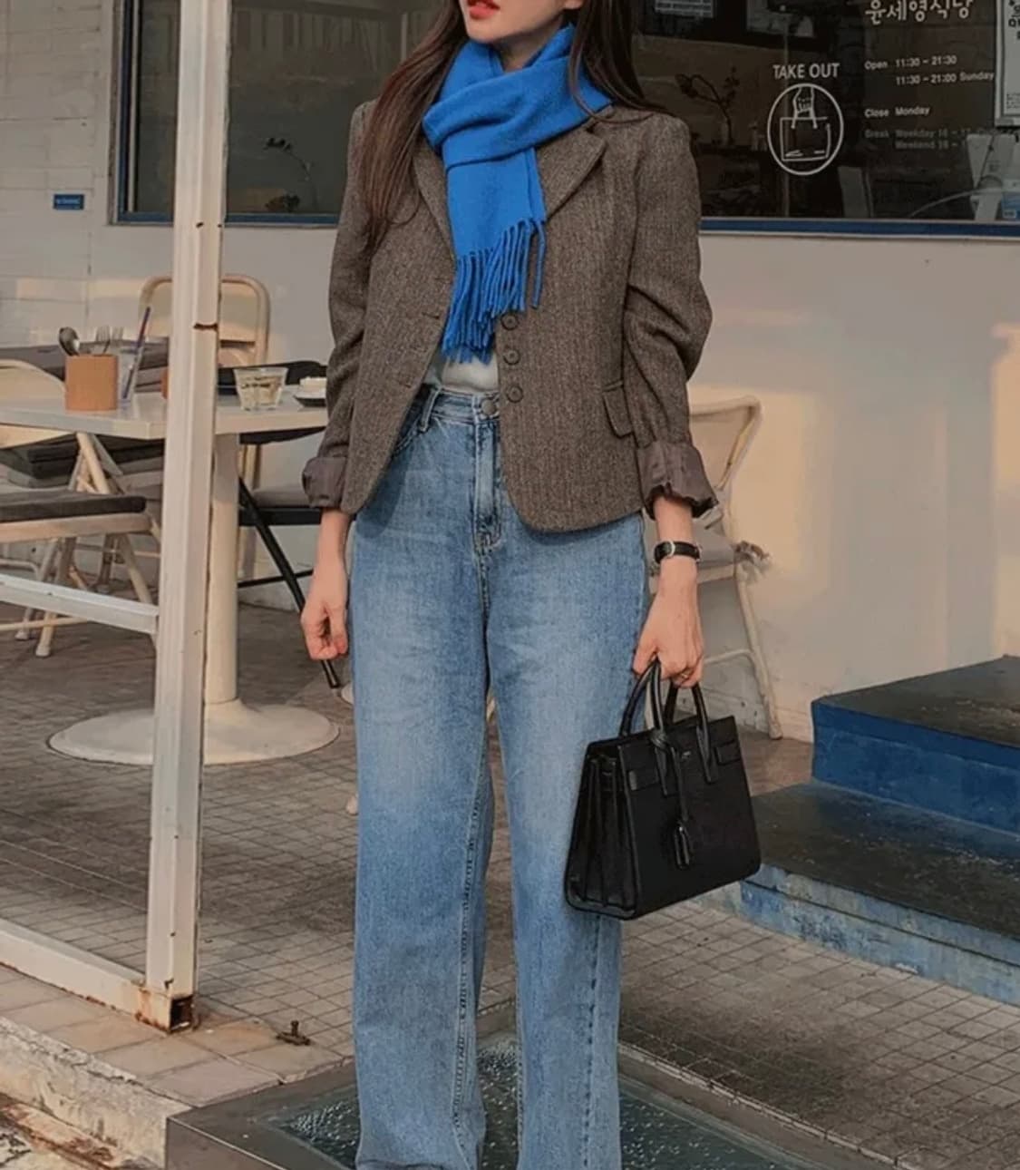 달트 브라운 헤링본 자켓 상품이미지2