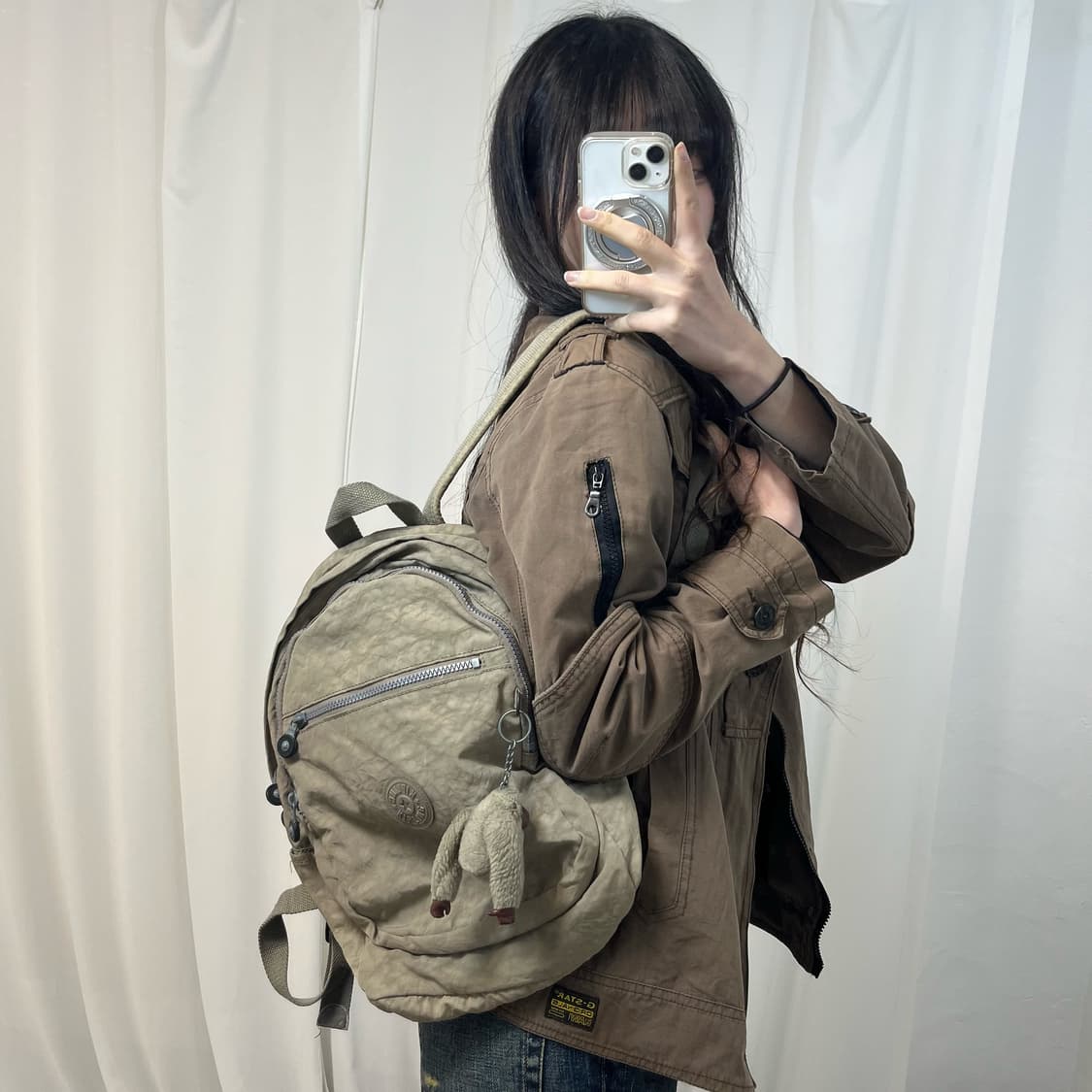 Kipling Beige Backpack 상품이미지1